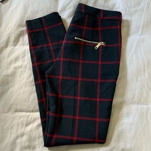 Zara plaid cropped trousers